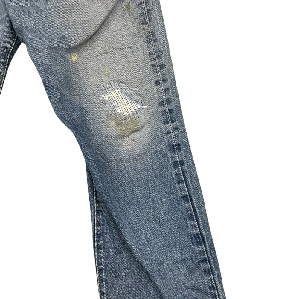 Vintage Levi’s 501XX button fly straight leg 90s medium wash jeans 34 x 29